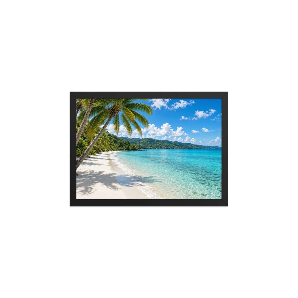 Framed matte paper poster