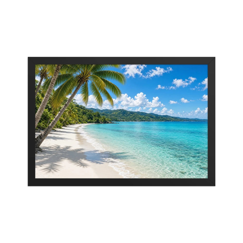Framed matte paper poster