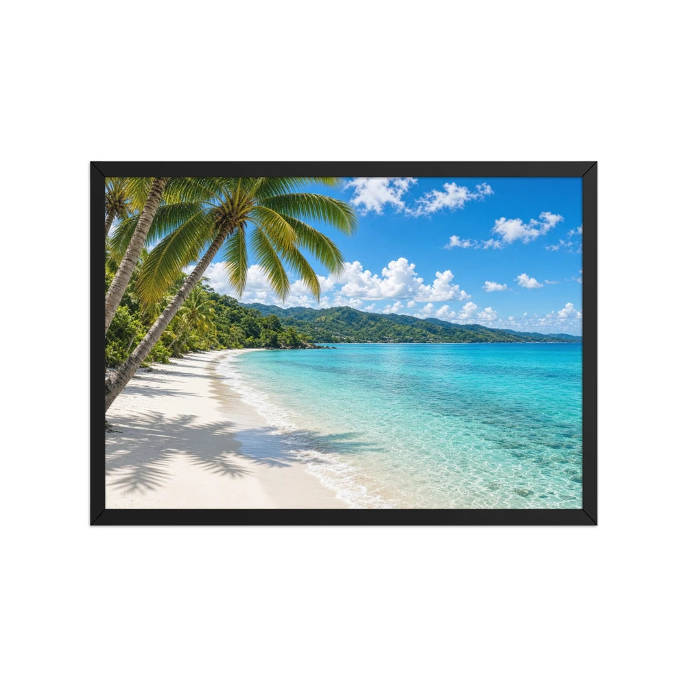 Framed matte paper poster