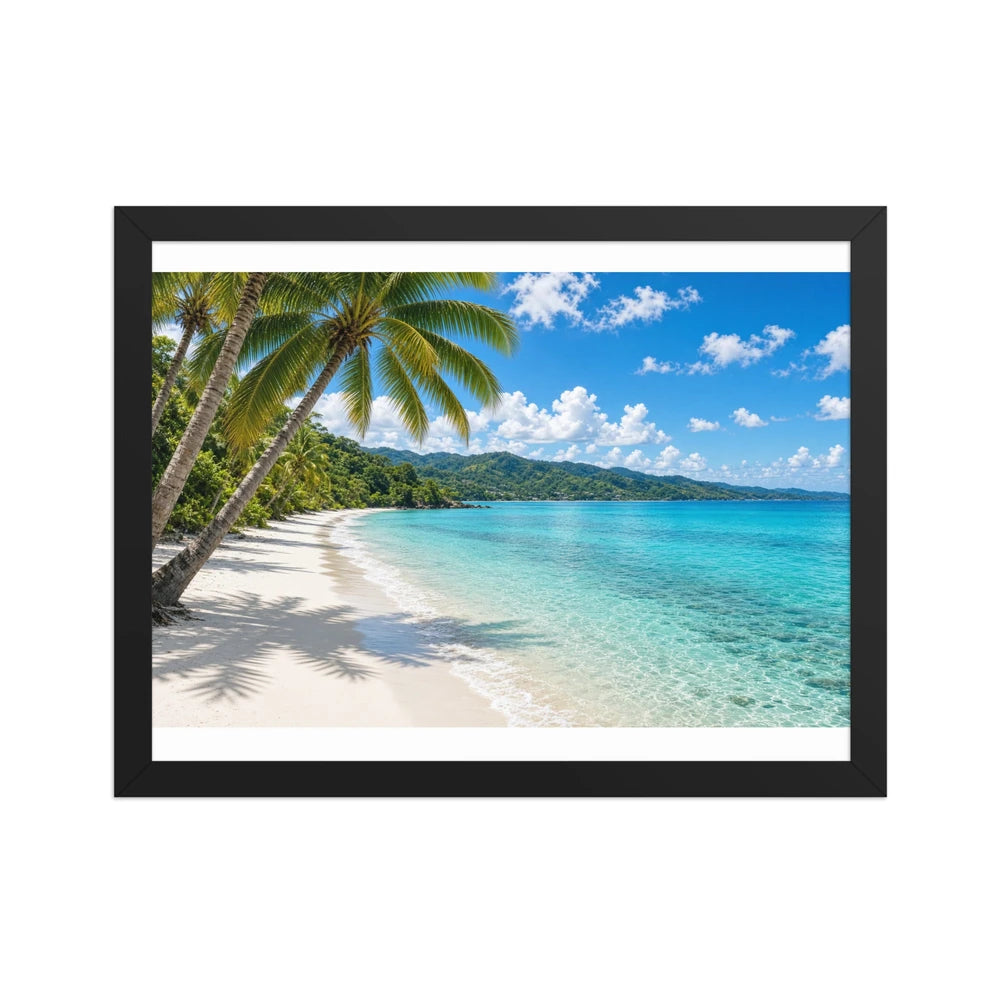 Framed matte paper poster