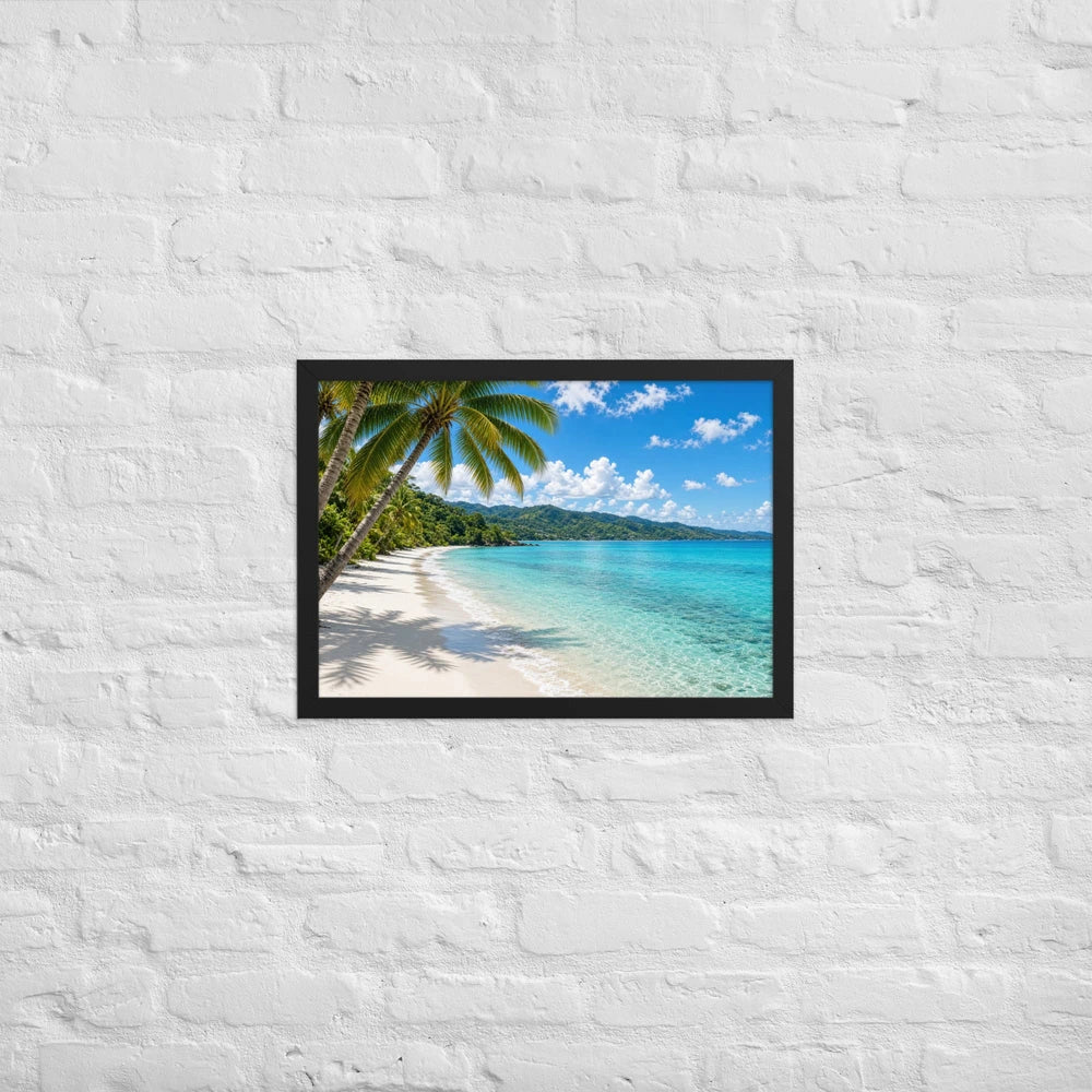 Framed matte paper poster