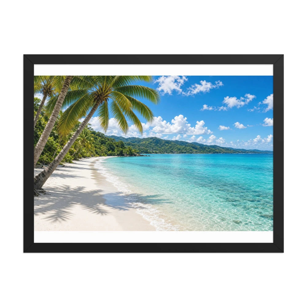 Framed matte paper poster