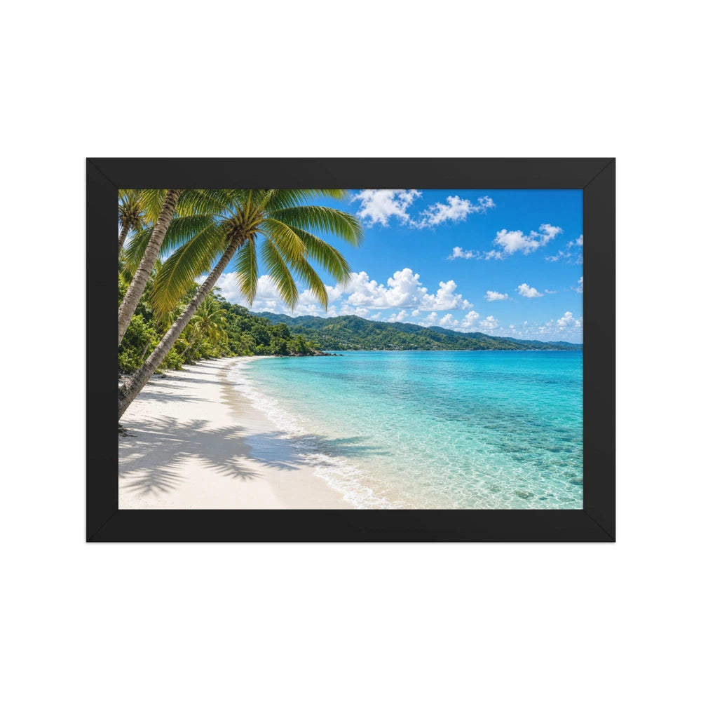 Framed matte paper poster