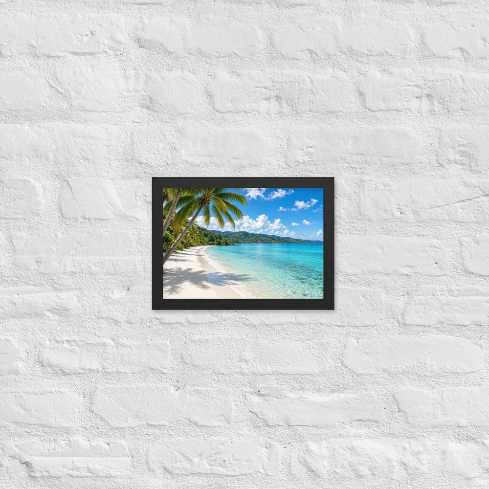 Framed matte paper poster