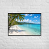 Framed matte paper poster