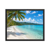 Framed matte paper poster
