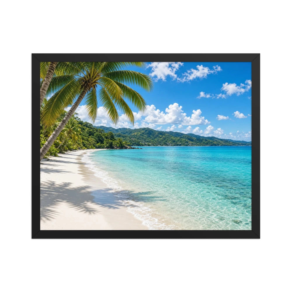 Framed matte paper poster