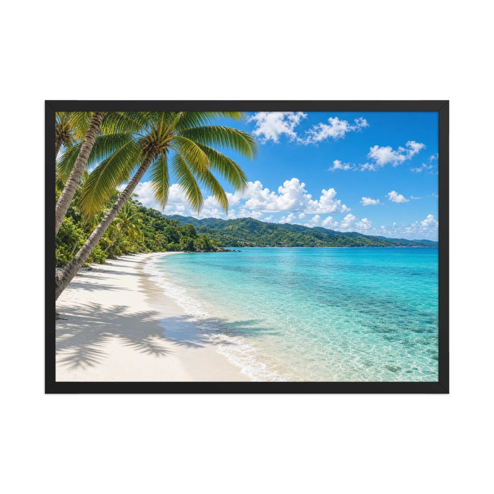 Framed matte paper poster