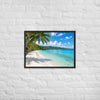 Framed matte paper poster