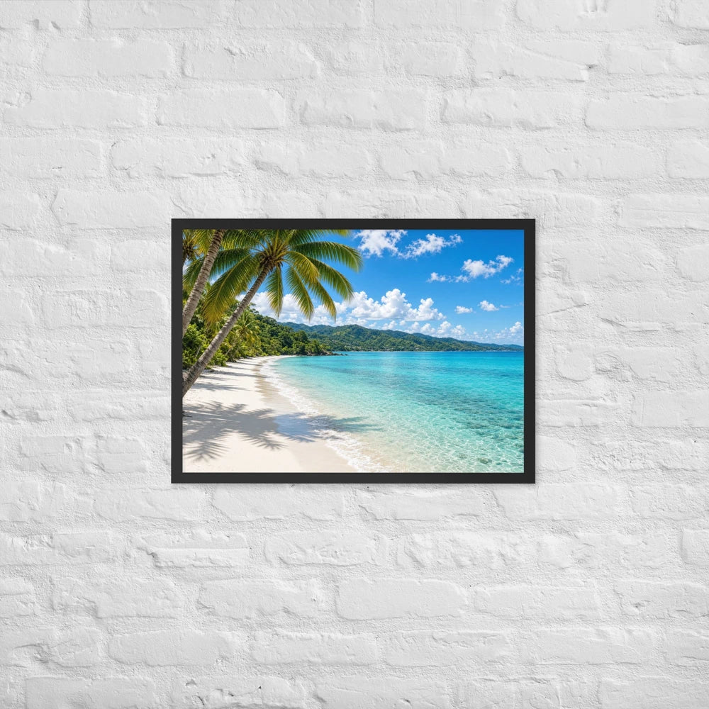 Framed matte paper poster
