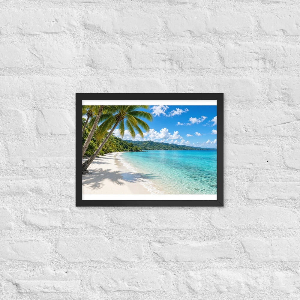 Framed matte paper poster